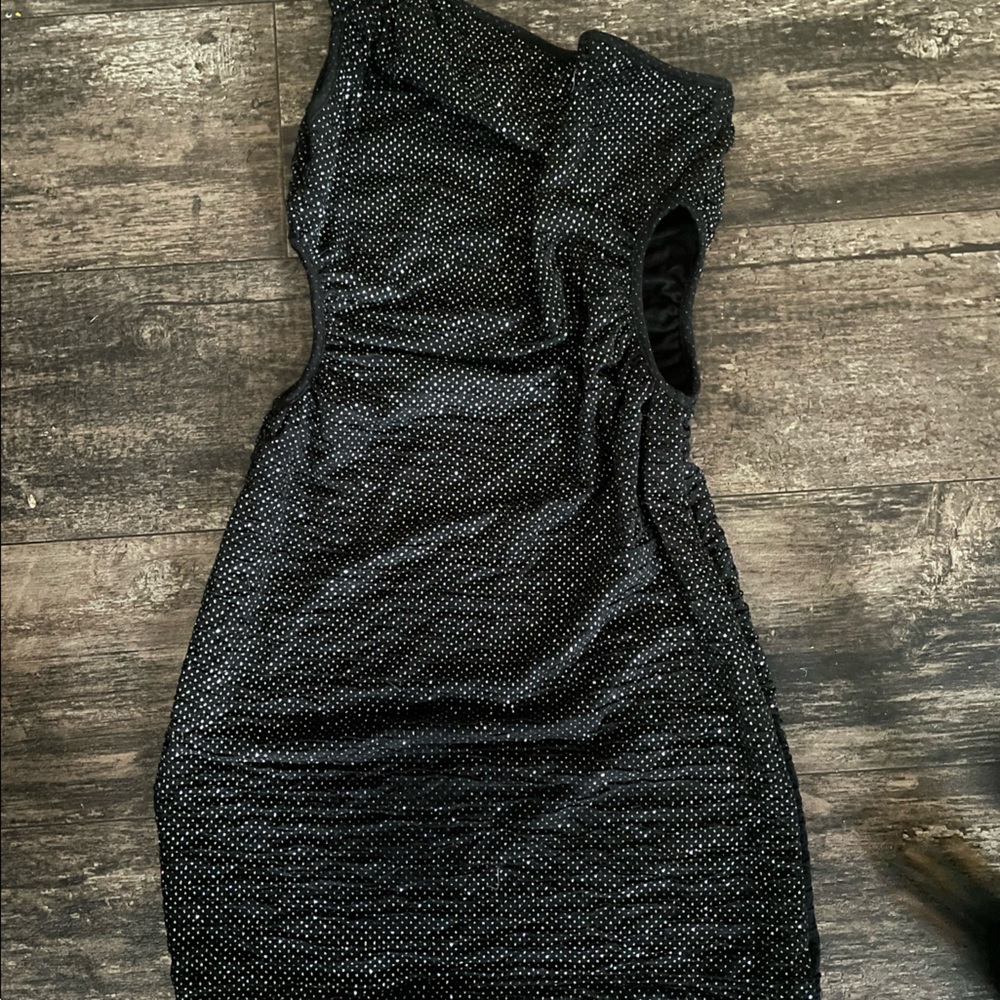 Black and sliver dress
